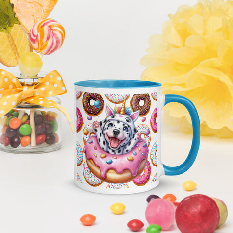 11oz Dalmatian Loves Donuts Mug - Life Is Short