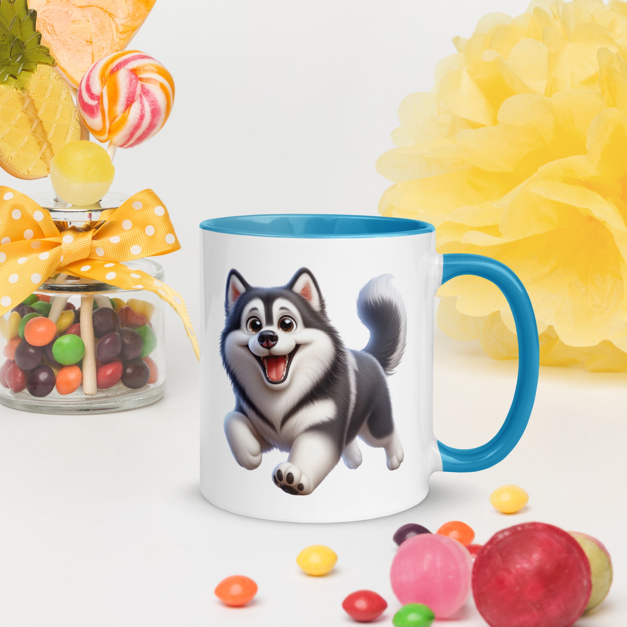 11oz Whimsical Siberian Husky Mug
