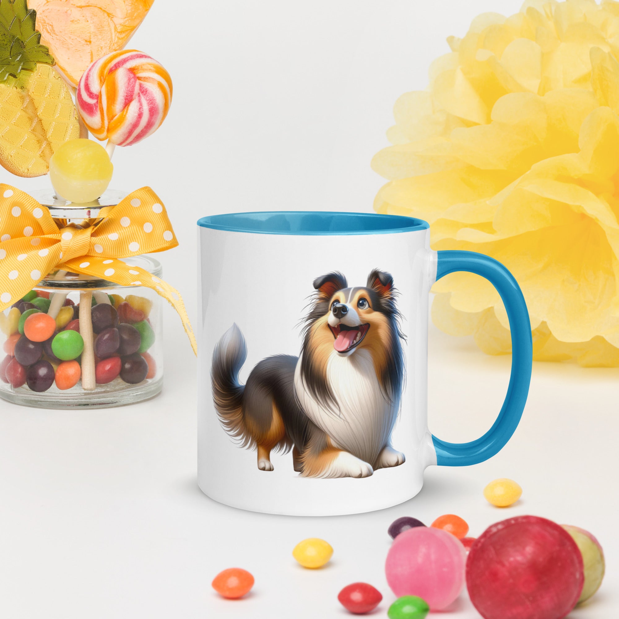 11oz Whimsical Shetland Sheepdog Mug