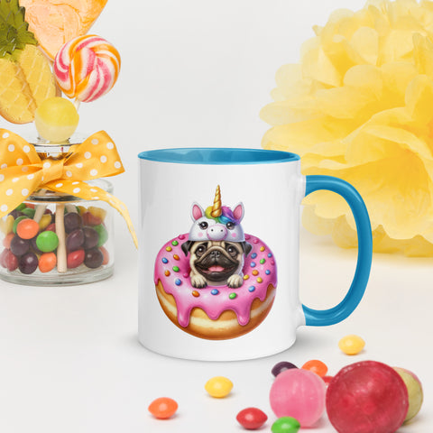 11oz Pug In A Donut - Pug Mug