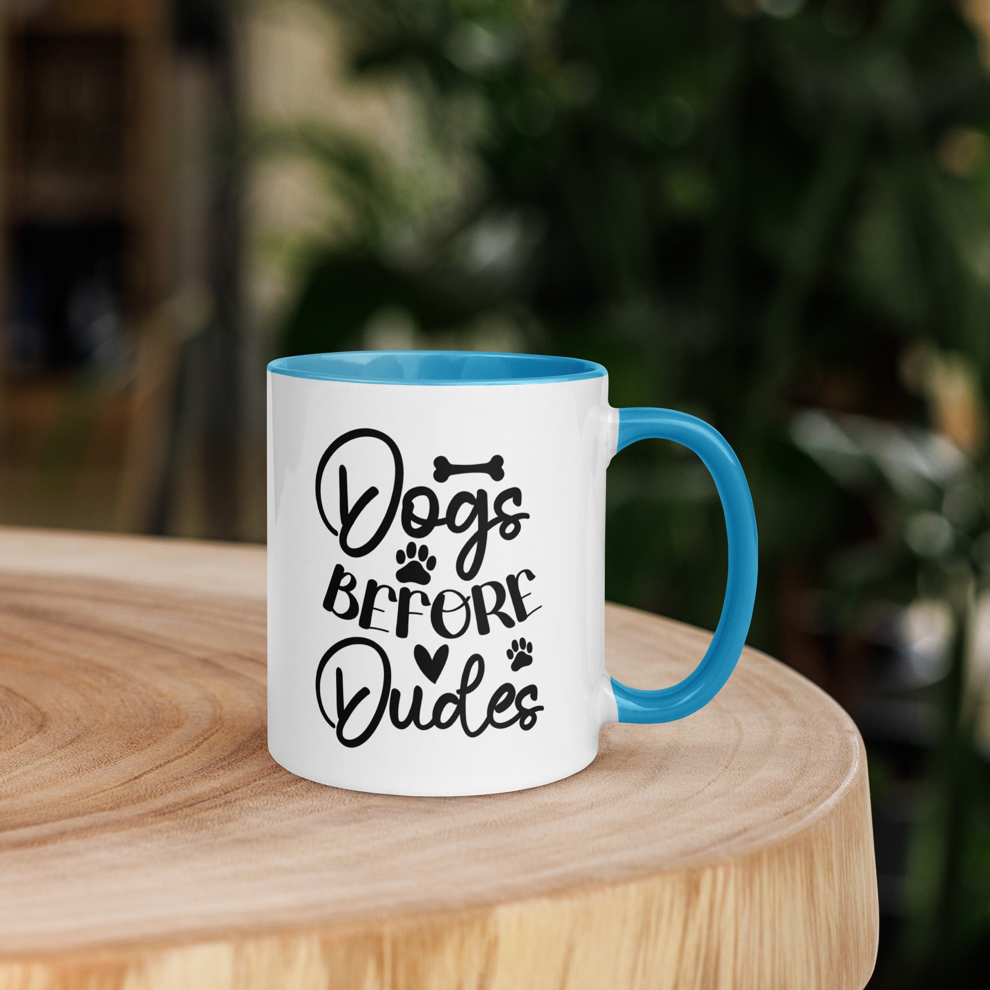 11oz White Mug - Dogs Before Dudes