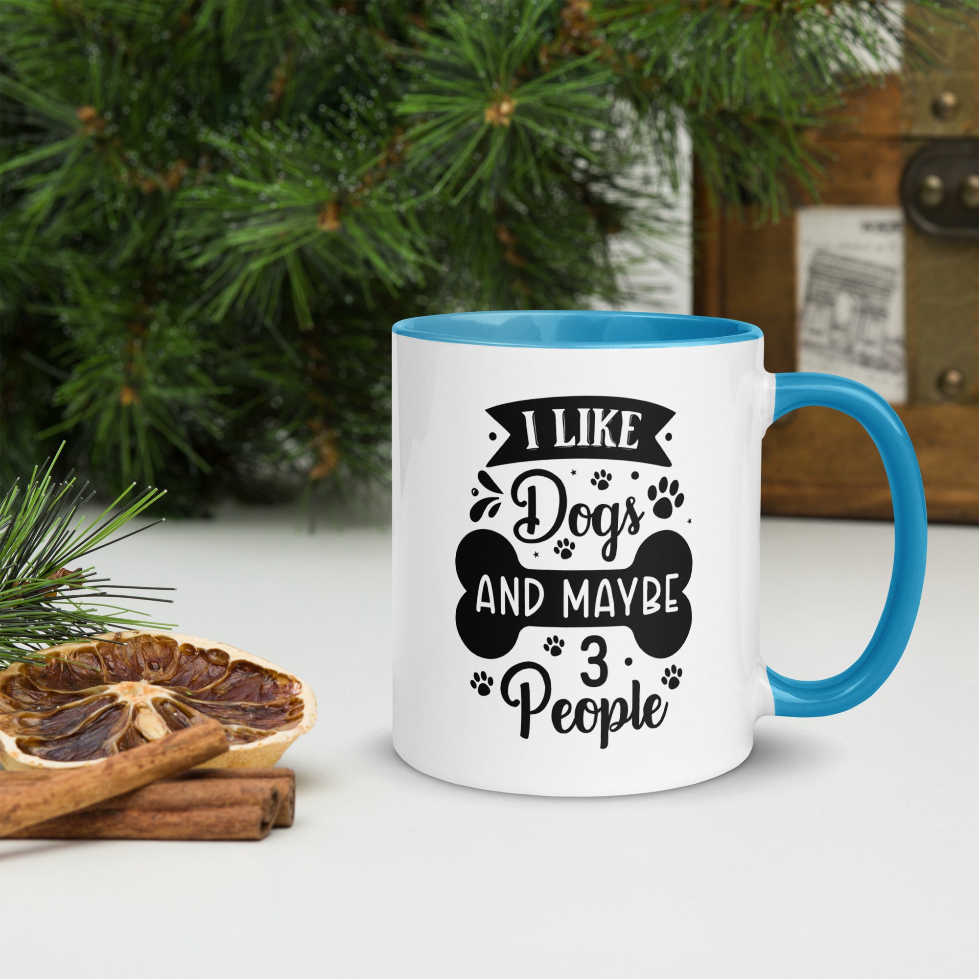 11oz White Mug - I Like Dogs And Maybe 3 People