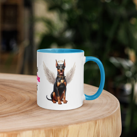 11oz Doberman Angel - Always On My Mind Forever In My Heart