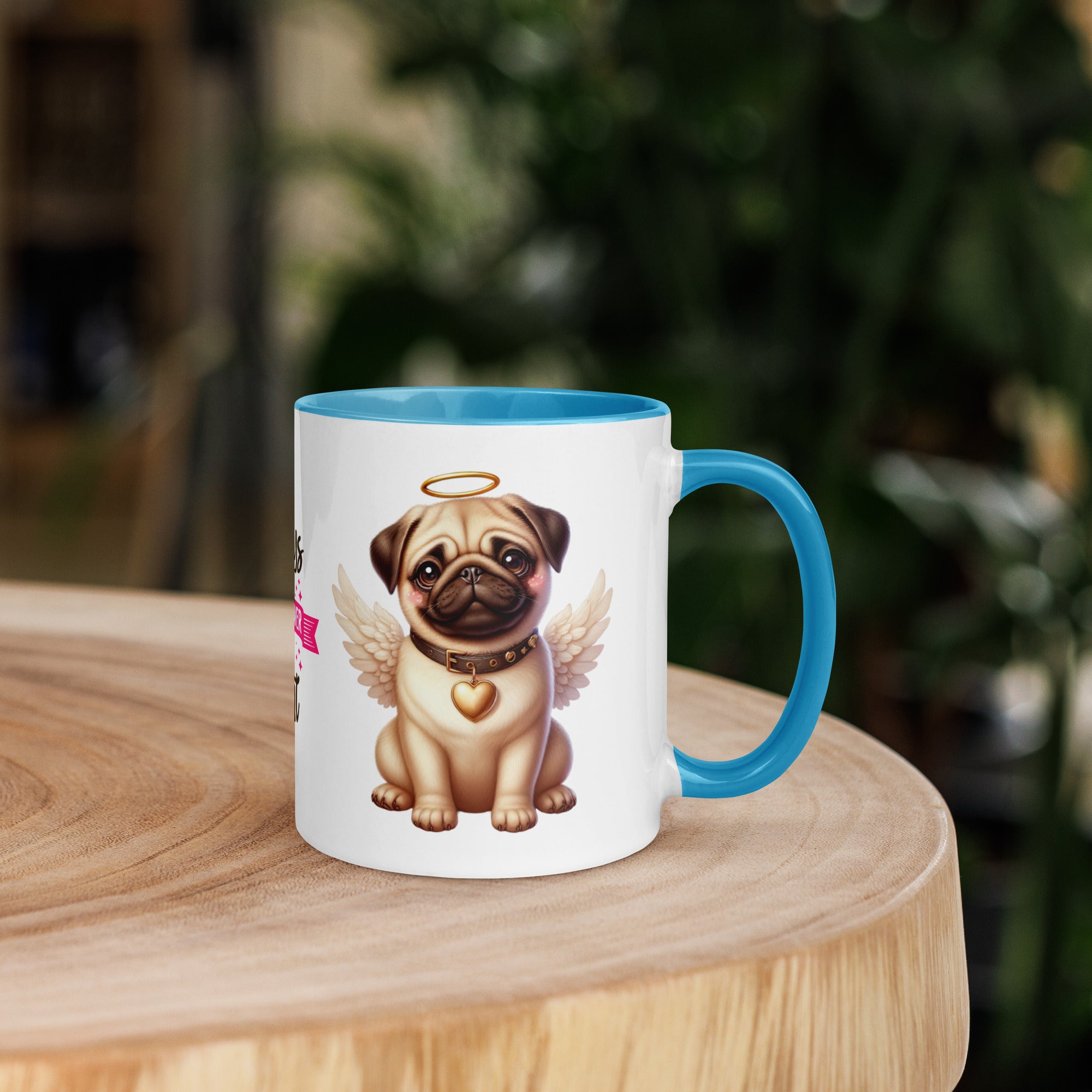 11oz Pug Angel - Always On My Mind Forever In My Heart