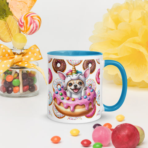11oz Chihuahua Loves Donuts Mug - Life Is Short