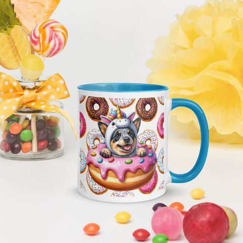 11oz German Shepherd Loves Donuts Mug - Life Is Short