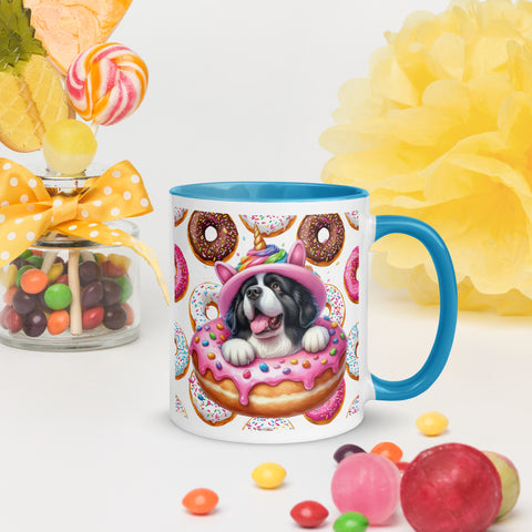 11oz St Bernard Loves Donuts Mug - Life Is Short