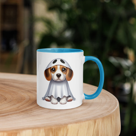 11oz Happy Halloween Ghost Beagle Mug #1