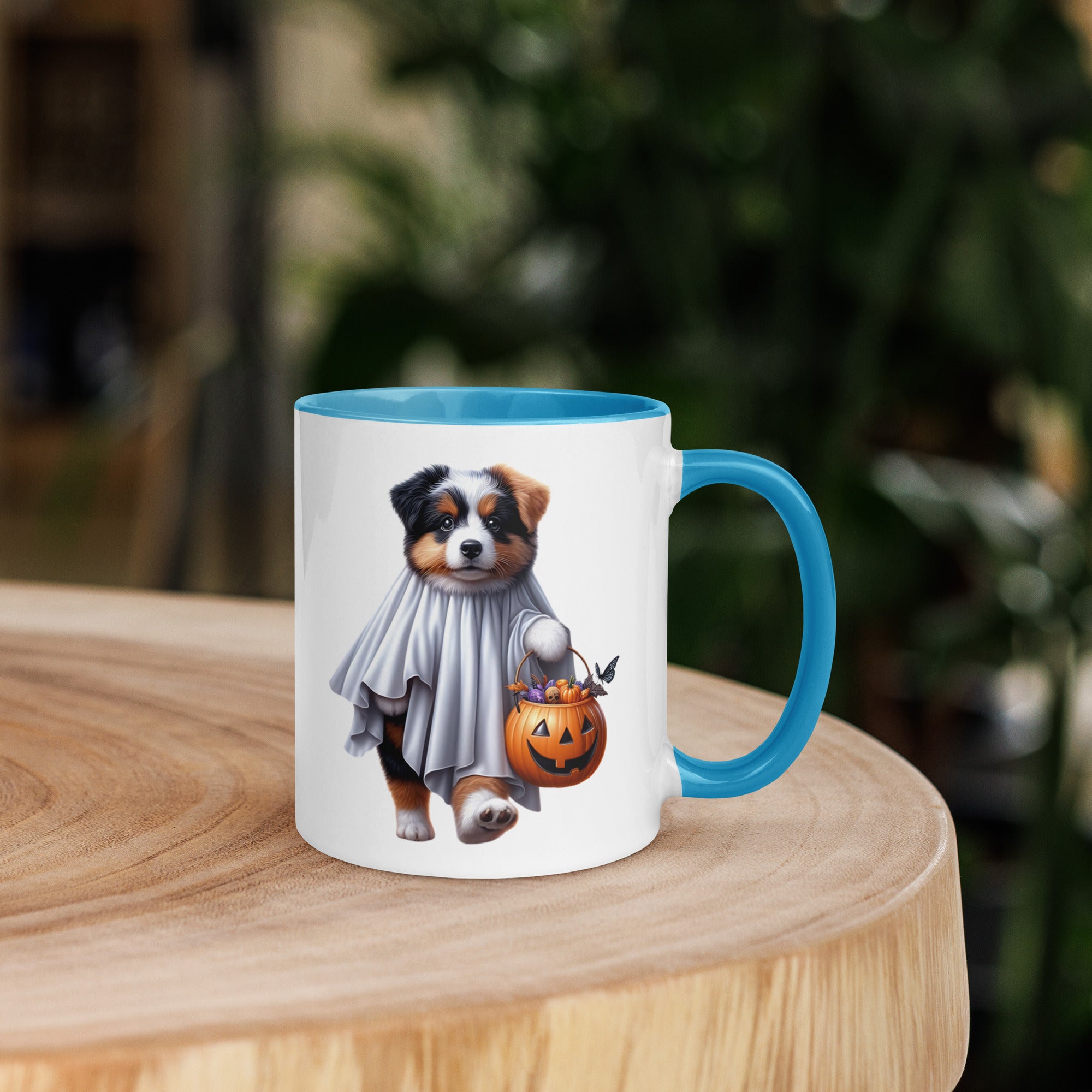 11oz Happy Halloween Ghost Bernese Mountain Dog Mug #1
