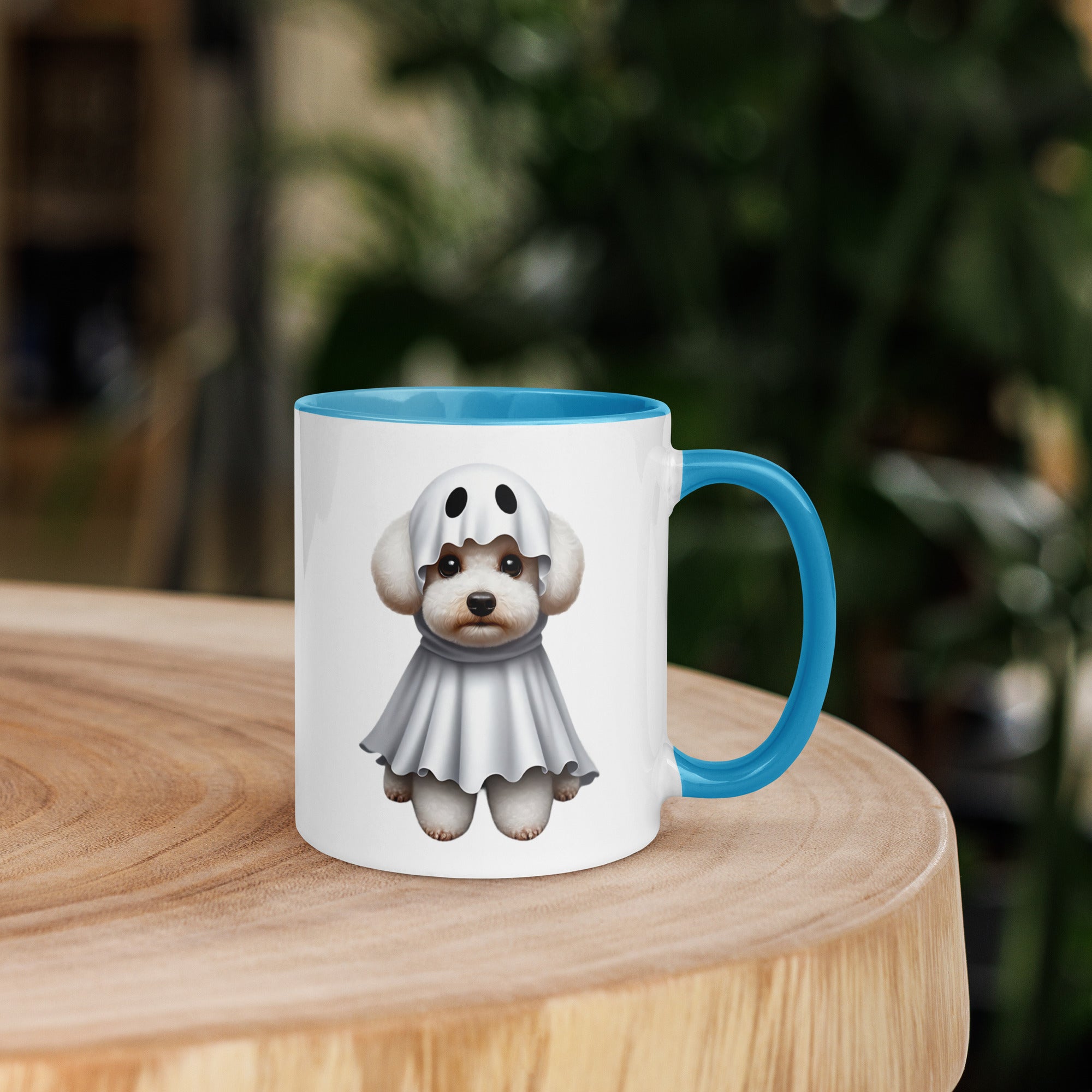 11oz Happy Halloween Ghost Bichon Frisé Mug #1