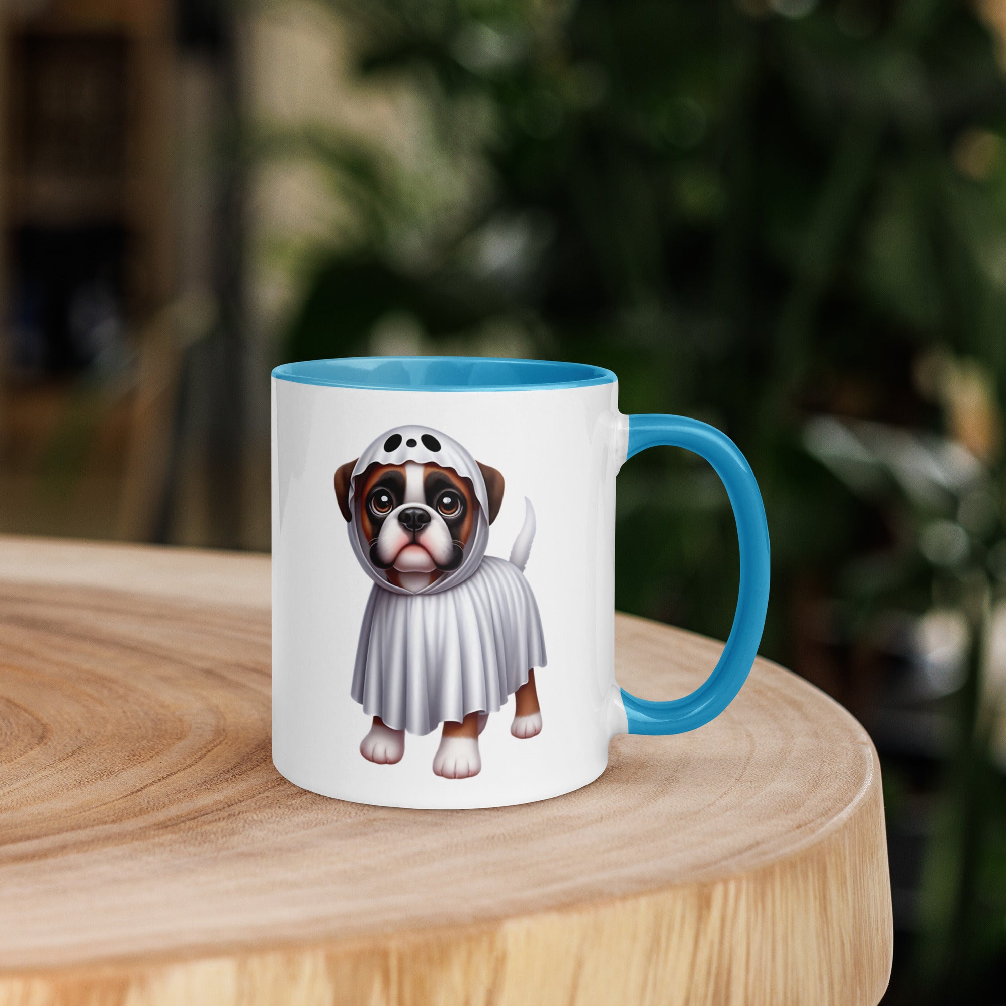 11oz Happy Halloween Ghost Boxer Mug #1