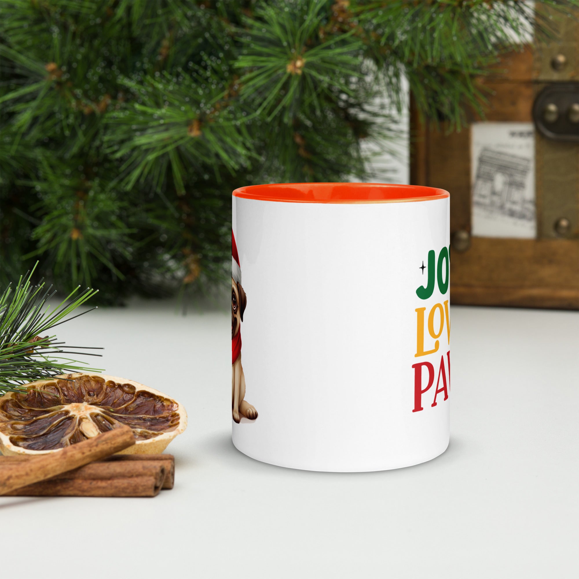 11oz Christmas Pug -Joy Love Paws