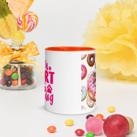 11oz Pug Loves Donuts Mug - Life Is Short
