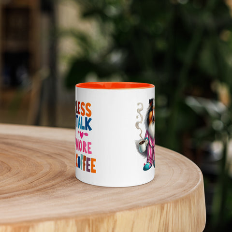11oz Border Collie Mug - Less Talk More Coffee