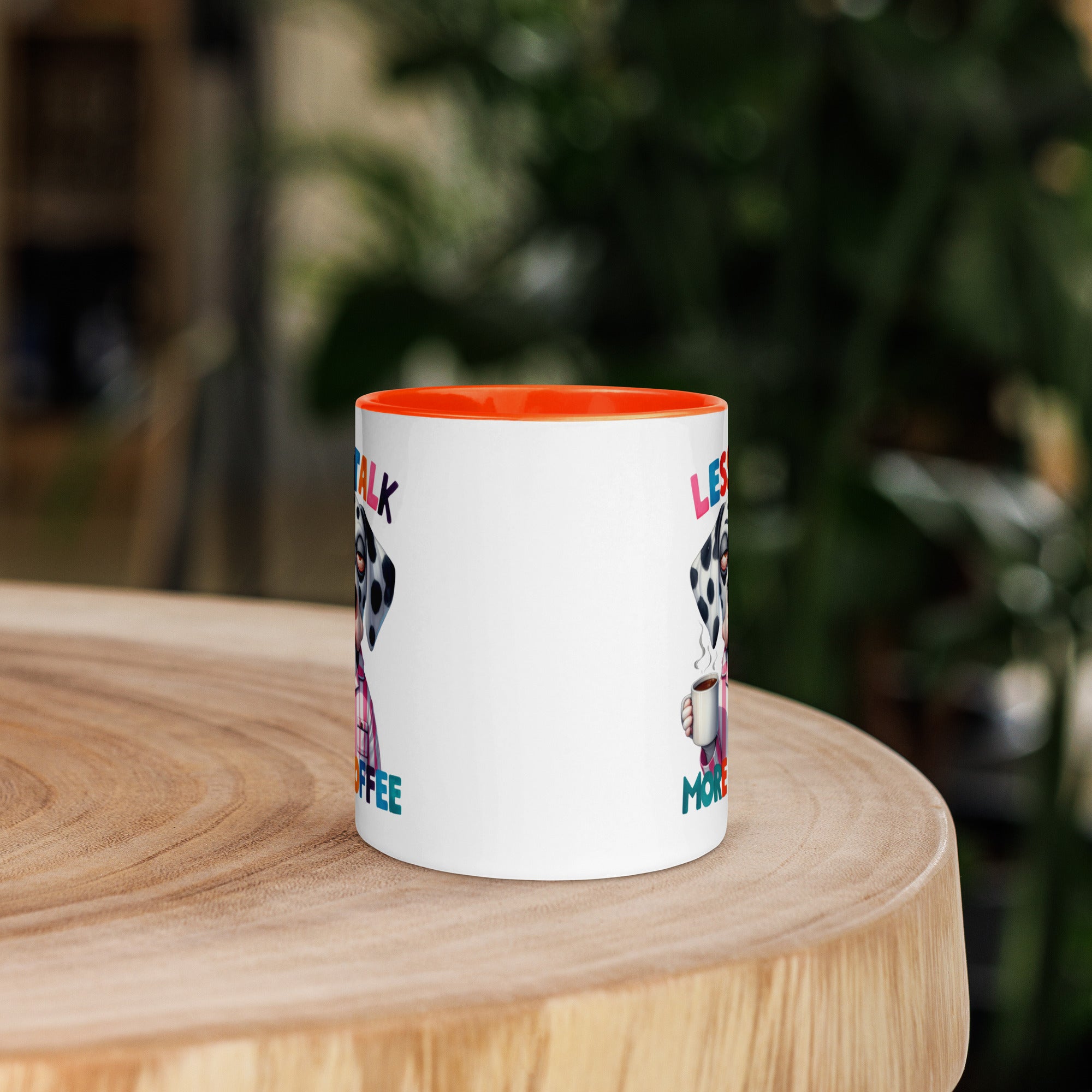 11oz Dalmatian Mug - Less Talk More Coffee
