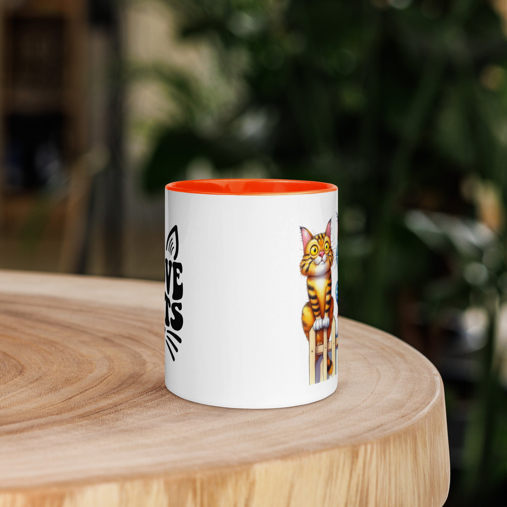 11oz I Love Cats - Cats On Fence #1