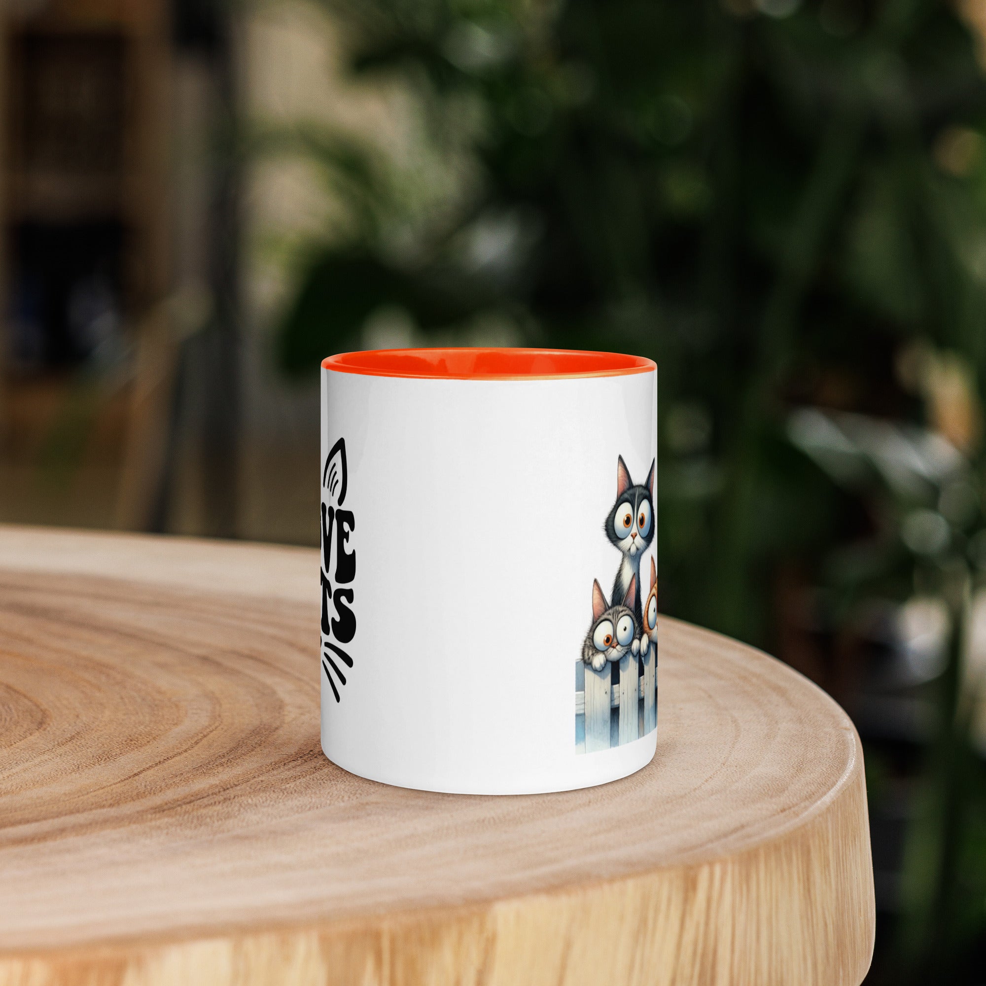 11oz I Love Cats - Cats On Fence #5
