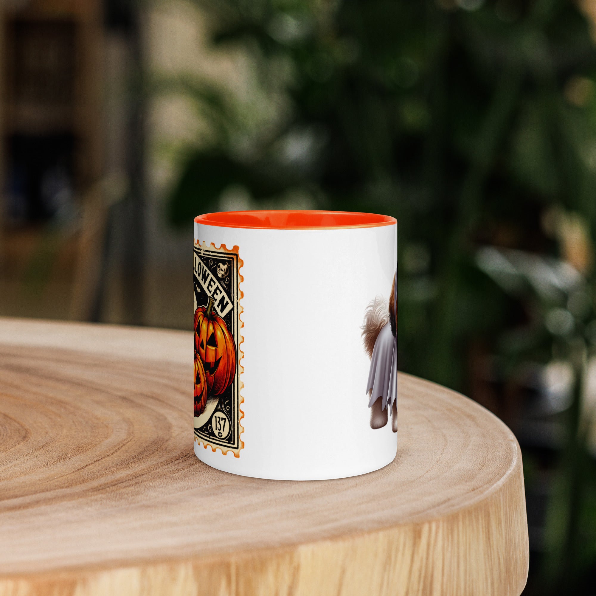 11oz Happy Halloween Ghost Shih Tzu Mug #1