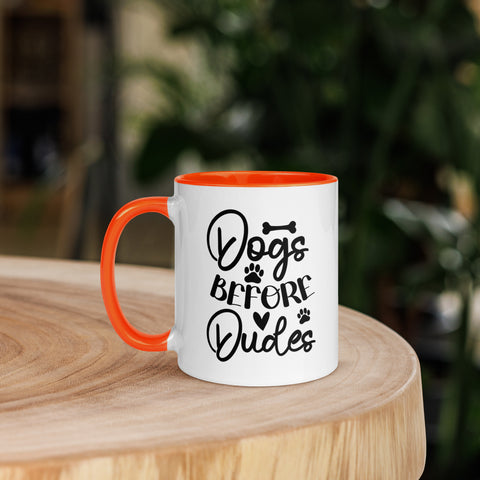 11oz White Mug - Dogs Before Dudes
