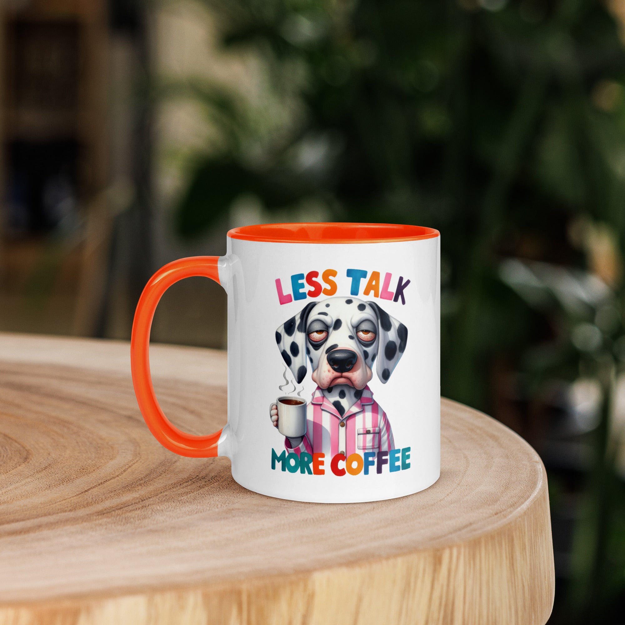 11oz Dalmatian Mug - Less Talk More Coffee