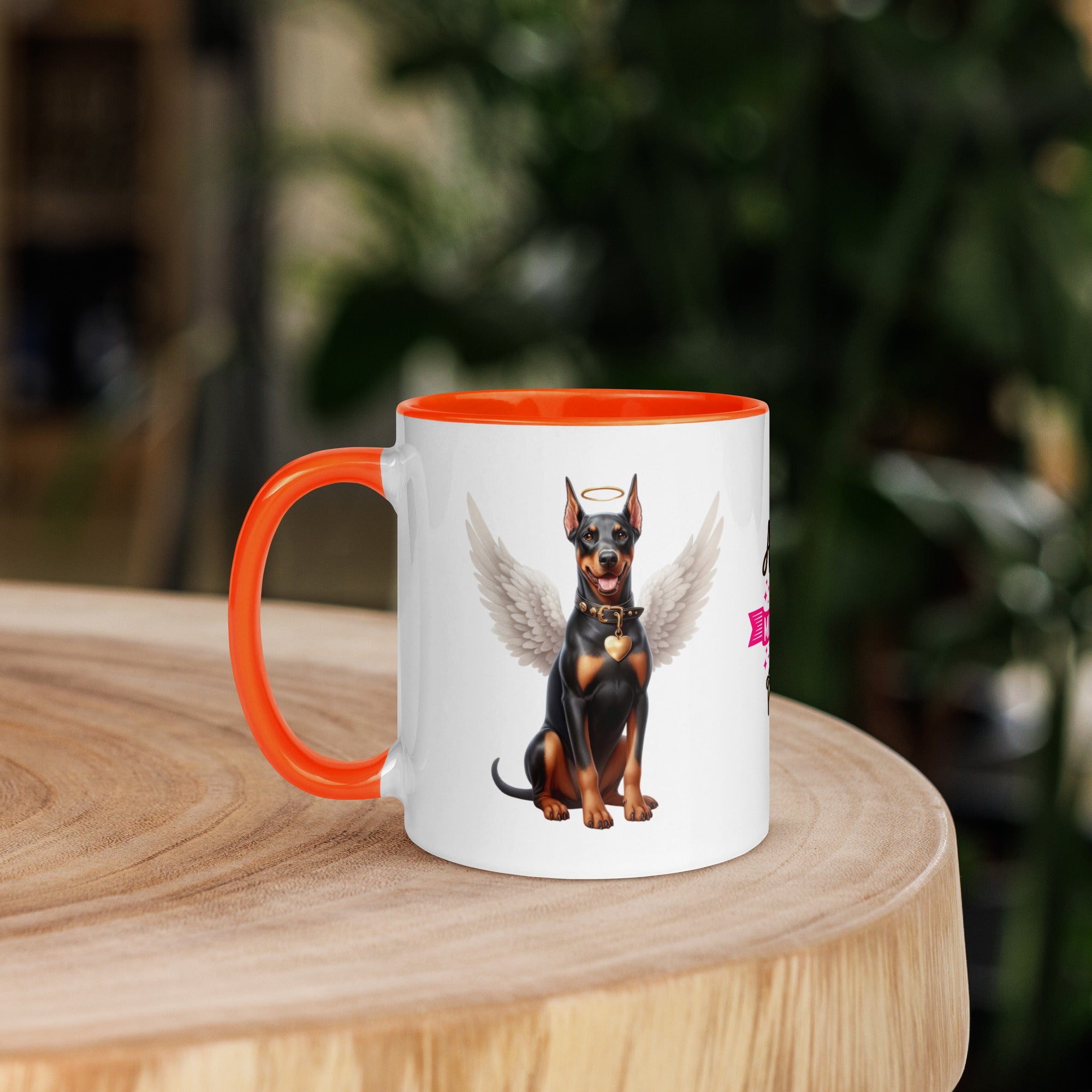 11oz Doberman Angel - Always On My Mind Forever In My Heart