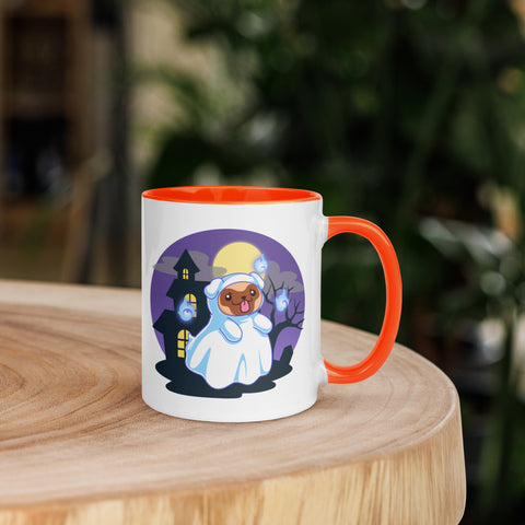 11oz Haunted House Hey Boo Pug Mug