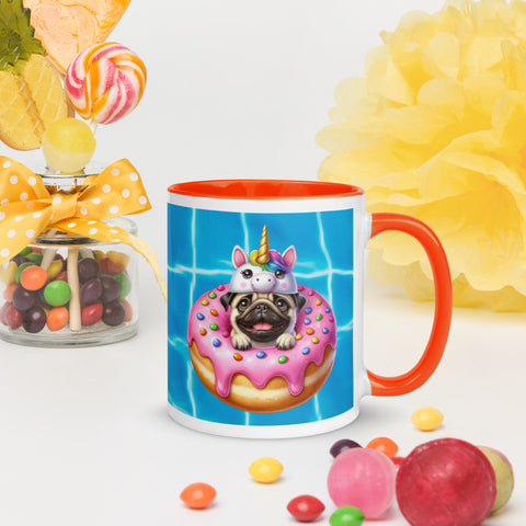 11oz Unicorn Pug In Donut