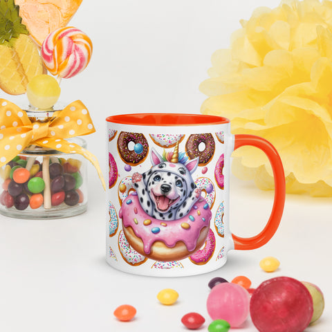 11oz Dalmatian Loves Donuts Mug - Life Is Short