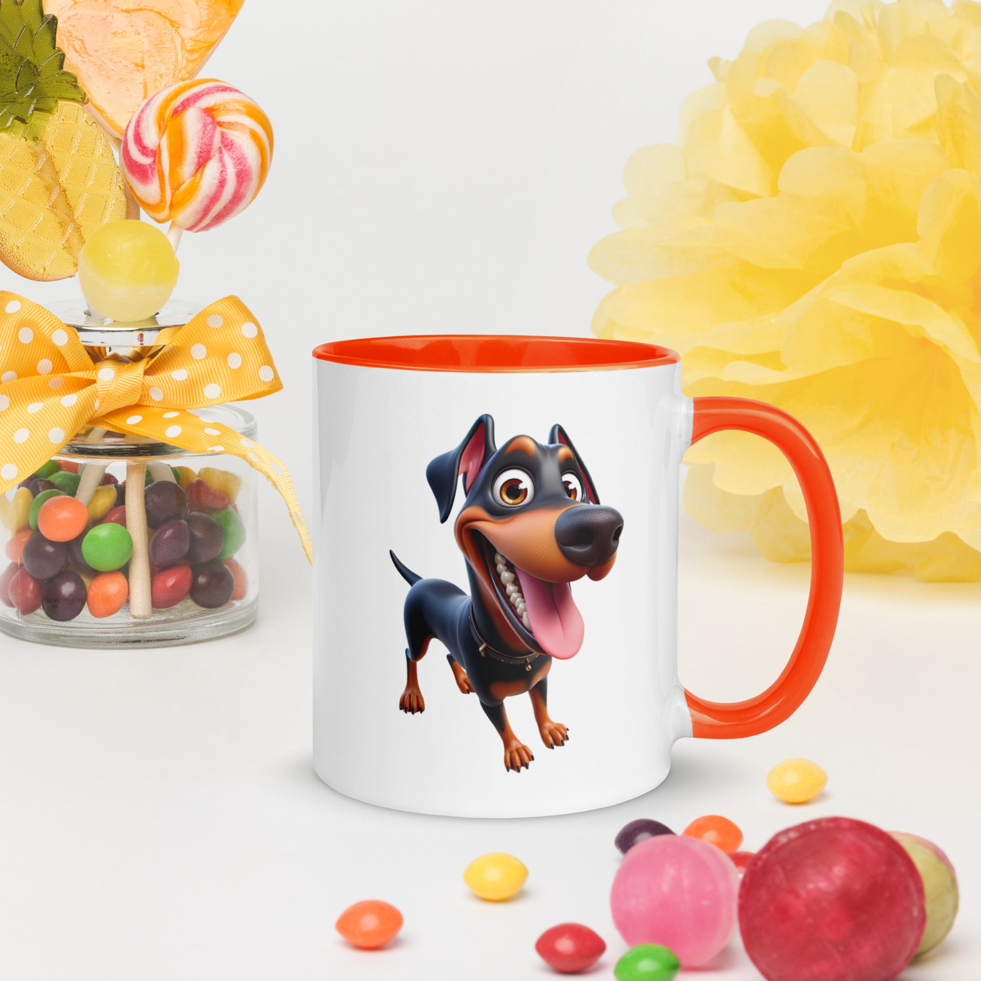 11oz Whimsical Doberman Mug