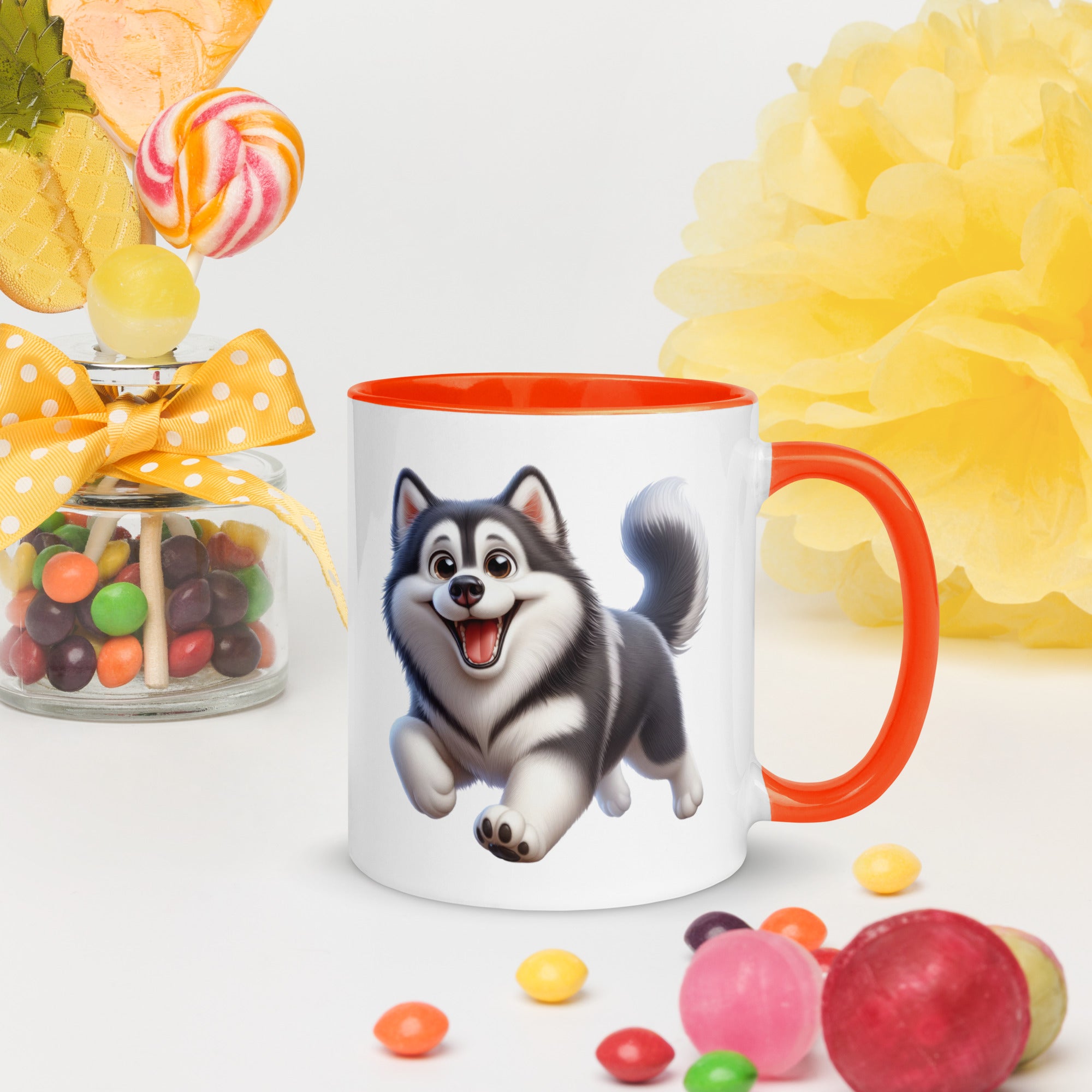 11oz Whimsical Siberian Husky Mug