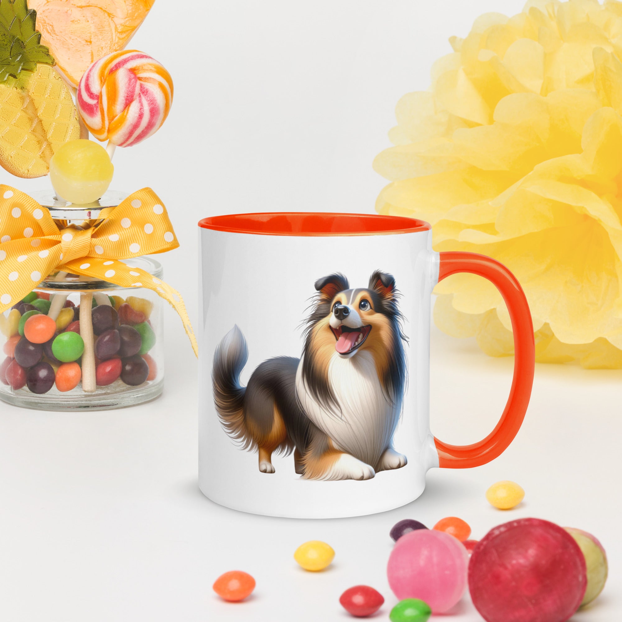 11oz Whimsical Shetland Sheepdog Mug