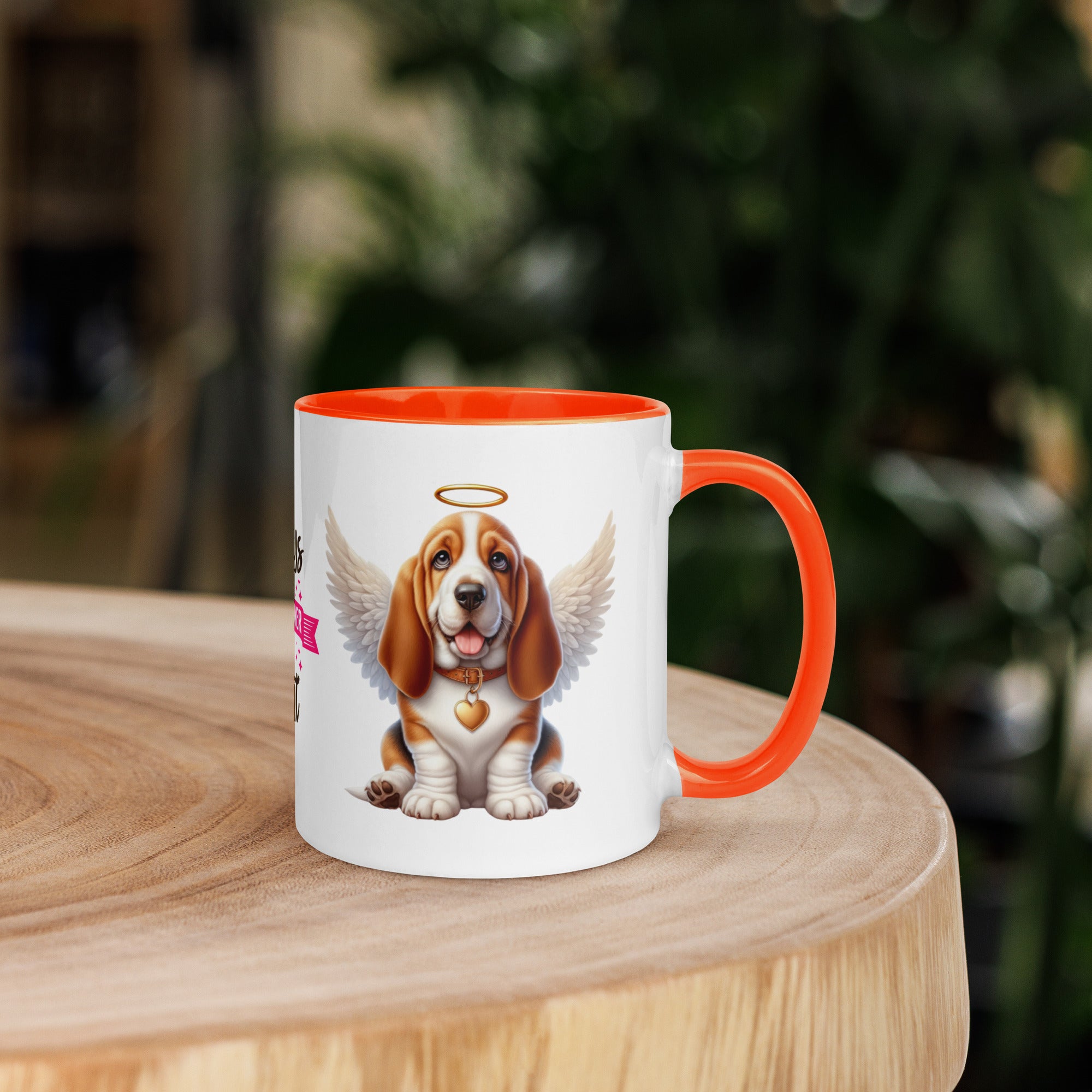 11oz Basset Hound Angel - Always On My Mind Forever In My Heart