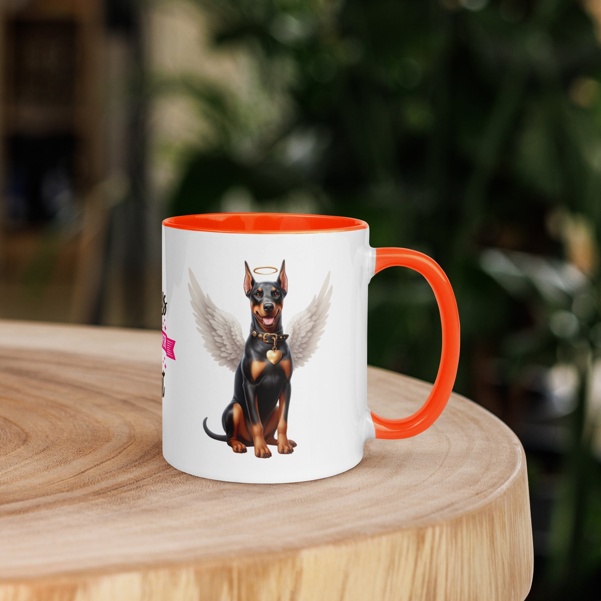 11oz Doberman Angel - Always On My Mind Forever In My Heart