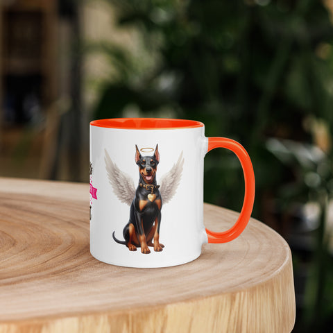 11oz Doberman Angel - Always On My Mind Forever In My Heart