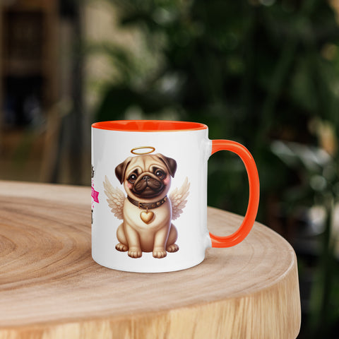 11oz Pug Angel - Always On My Mind Forever In My Heart