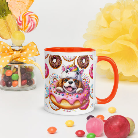 11oz Cavalier King Charles Spaniel Loves Donuts Mug - Life Is Short