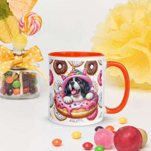 11oz St Bernard Loves Donuts Mug - Life Is Short