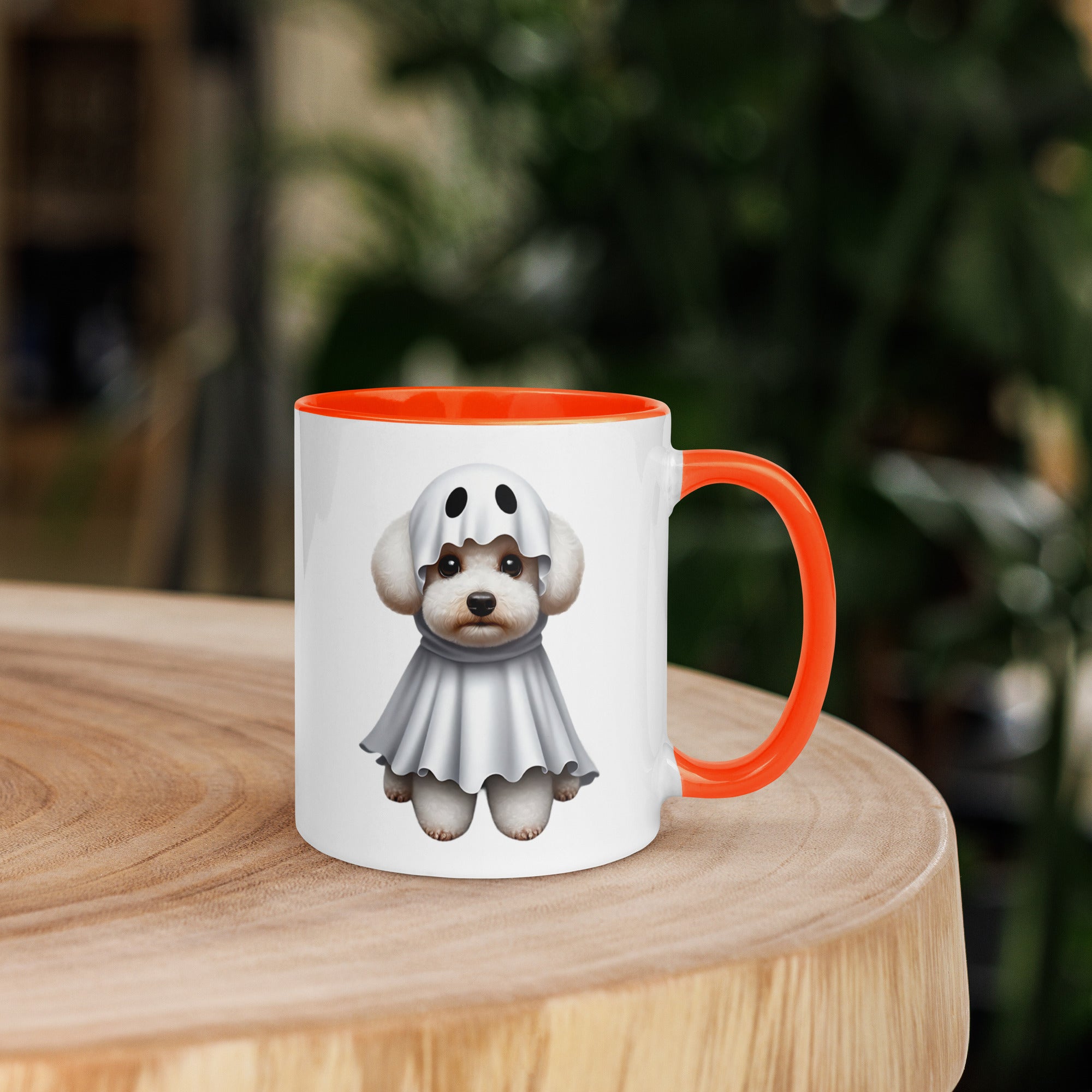 11oz Happy Halloween Ghost Bichon Frisé Mug #1