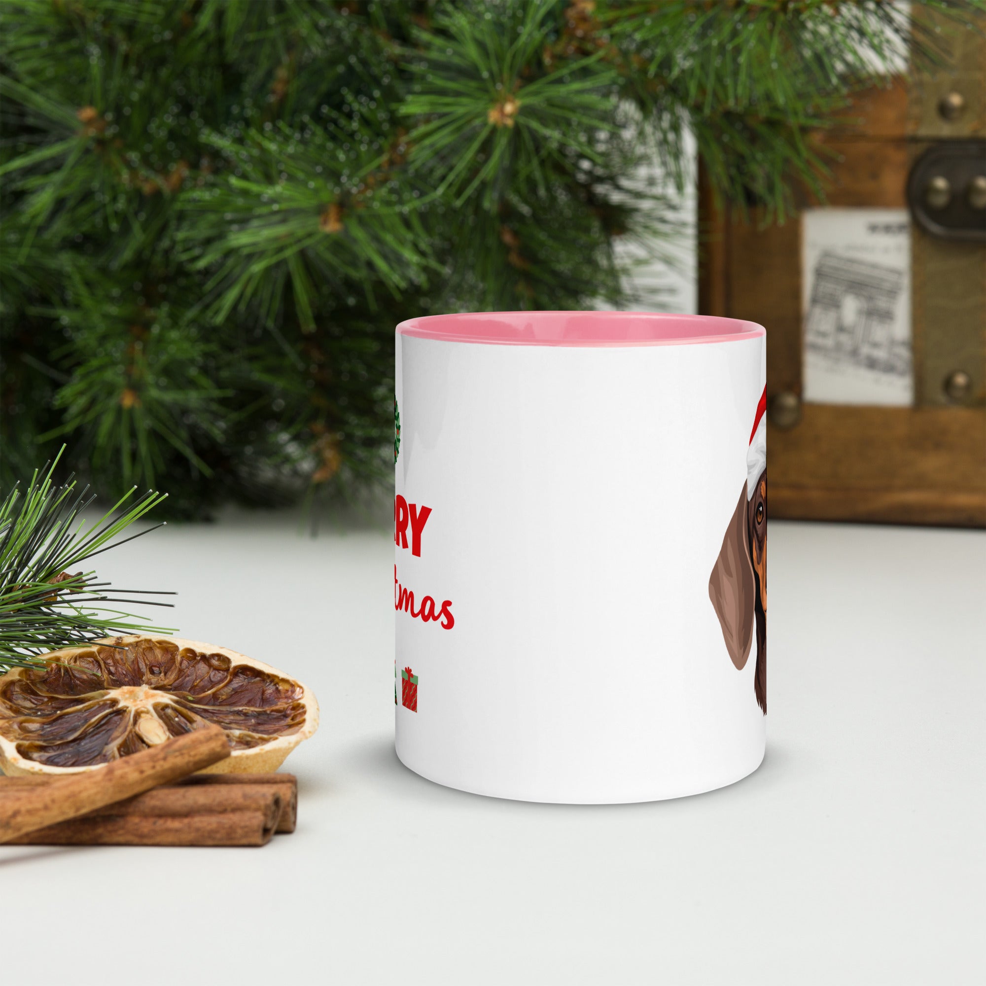 11oz Merry Christmas Dachshund Mug