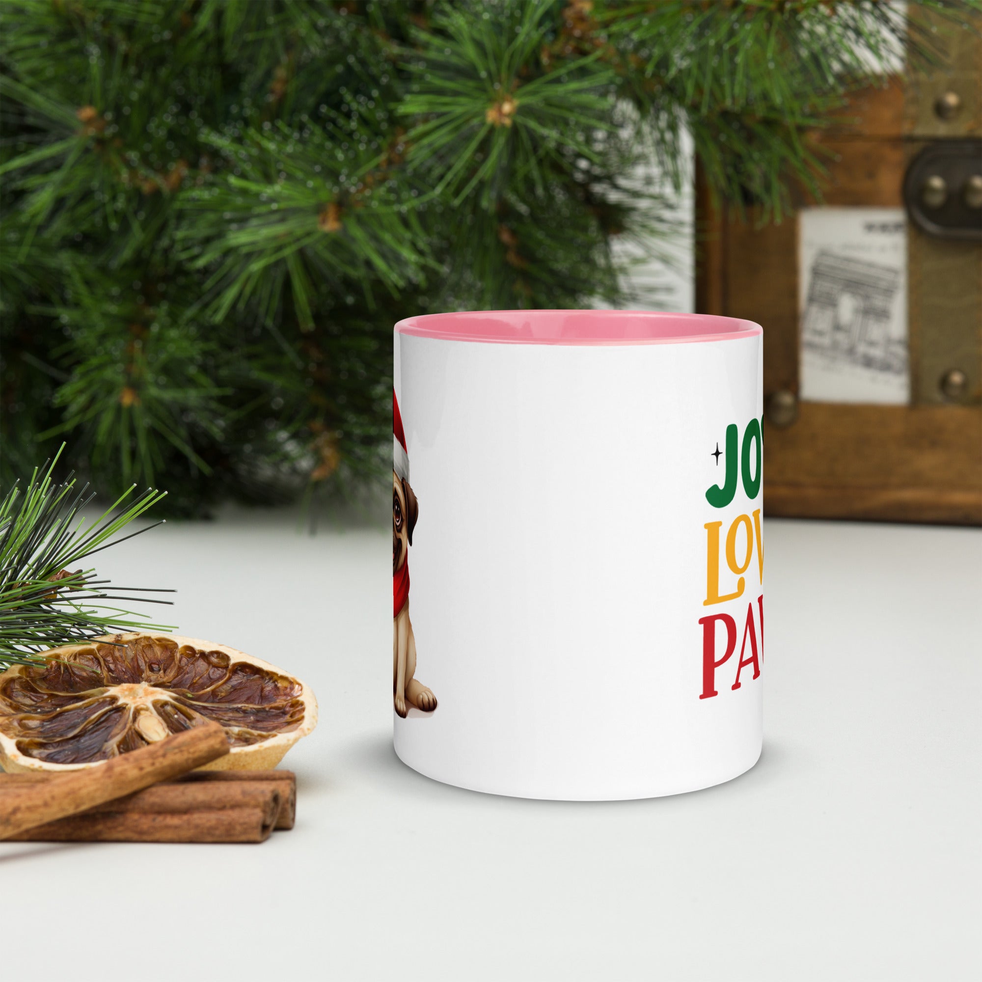 11oz Christmas Pug -Joy Love Paws