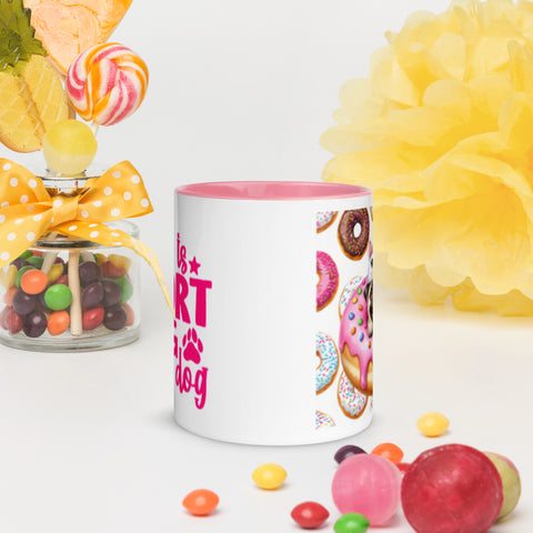 11oz Pug Loves Donuts Mug - Life Is Short