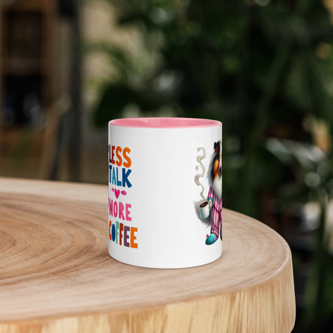 11oz Border Collie Mug - Less Talk More Coffee