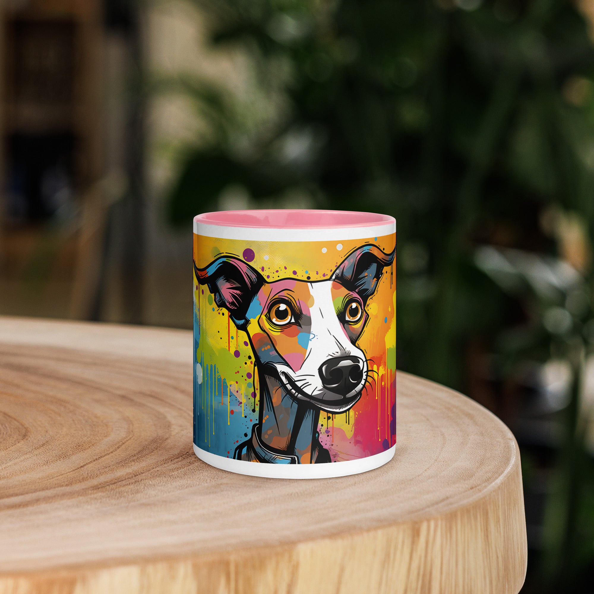 11oz Cute Whippet - Pop Art Funky
