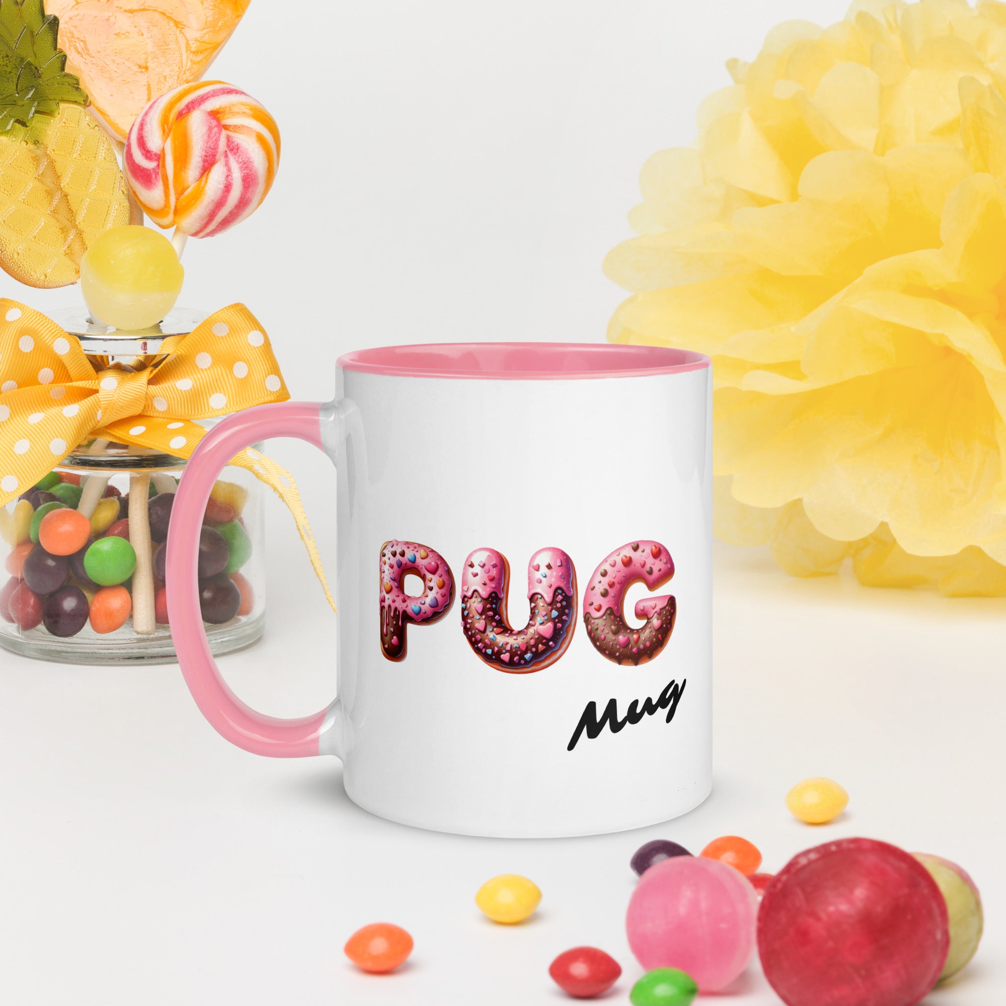11oz Pug In A Donut - Pug Mug