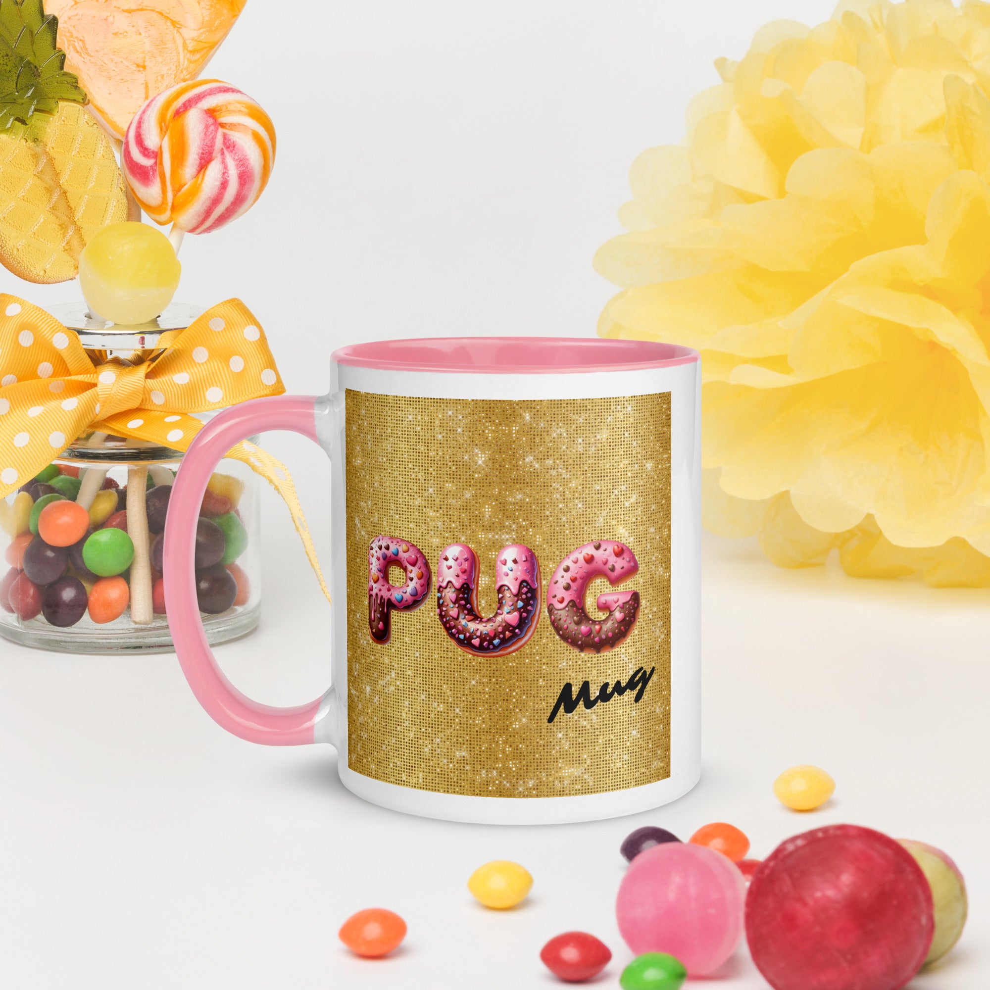 11oz Sparkles Unicorn Pug - Pug Mug