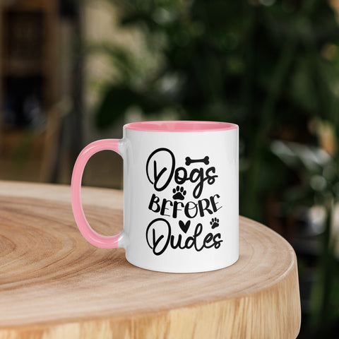 11oz White Mug - Dogs Before Dudes