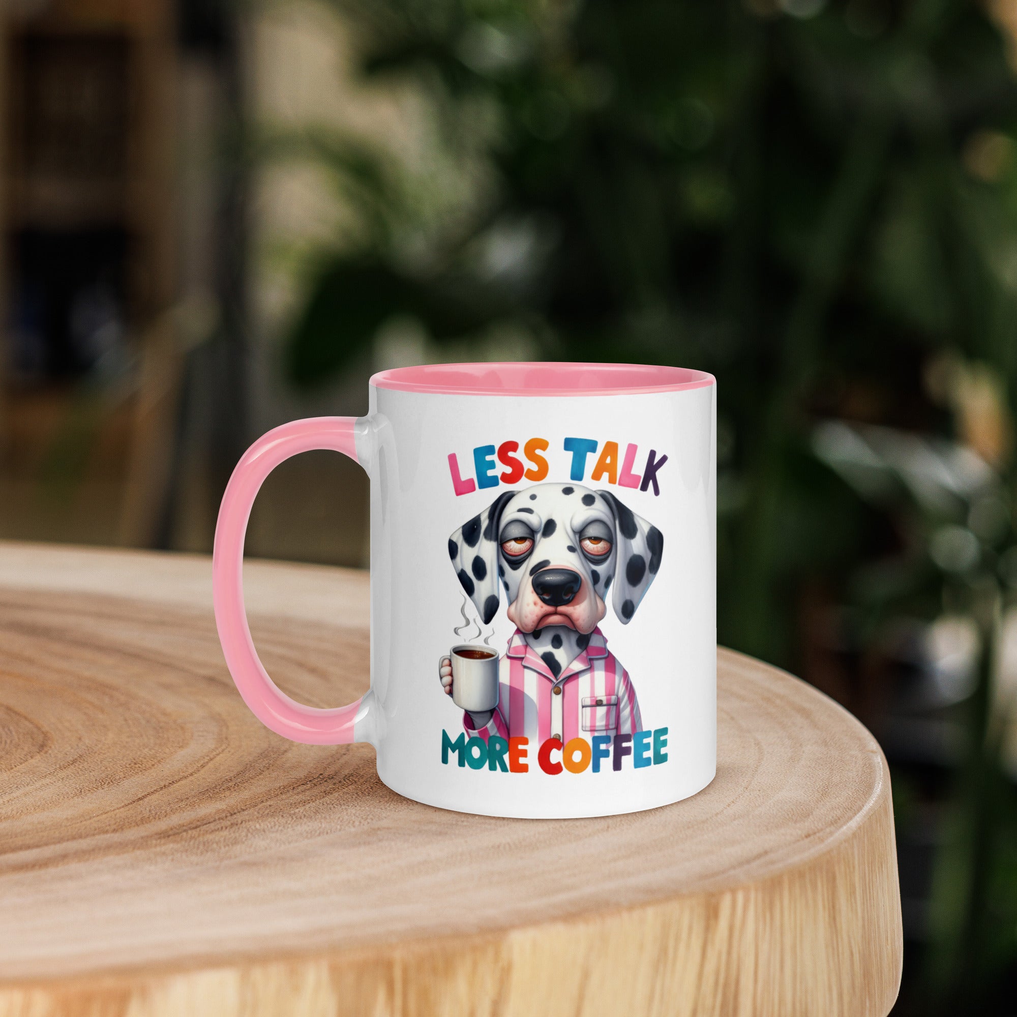 11oz Dalmatian Mug - Less Talk More Coffee