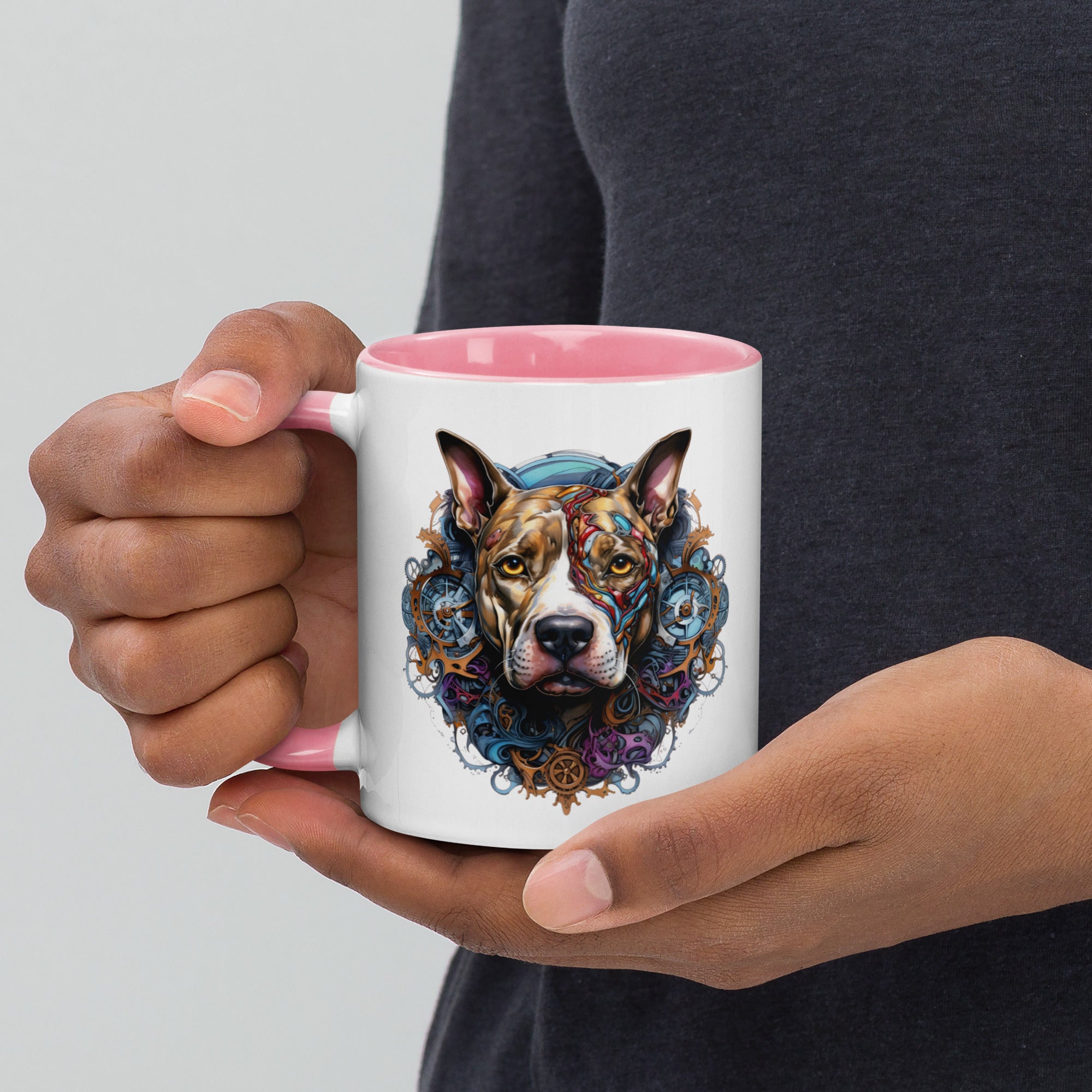 11oz Steampunk Pitbull 'Hardy'