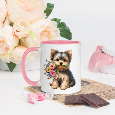 11oz Yorkshire Terrier - Flowers In Mouth