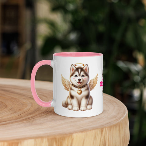 11oz Husky Sibirya Kurdu Angel - Always On My Mind Forever In My Heart